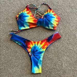 Vibrant Tie-Dye Bikini Set